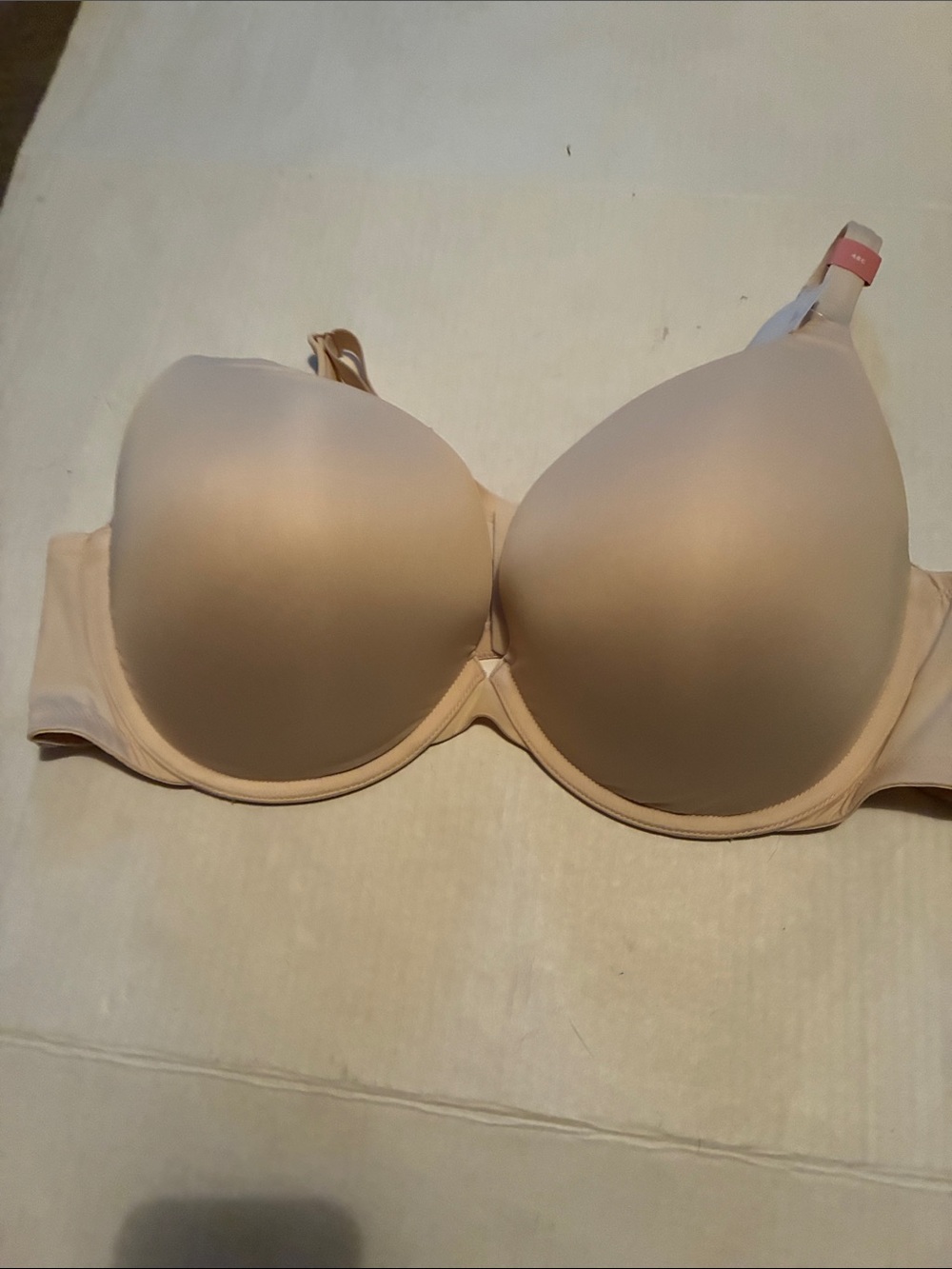 Cacique Smooth T-Shirt Bra in Nude Beige Wire Boost Plunge Collection 48C NWT